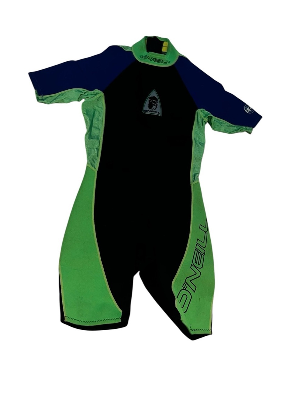 O’ Neil black lime green short wetsuit adult small